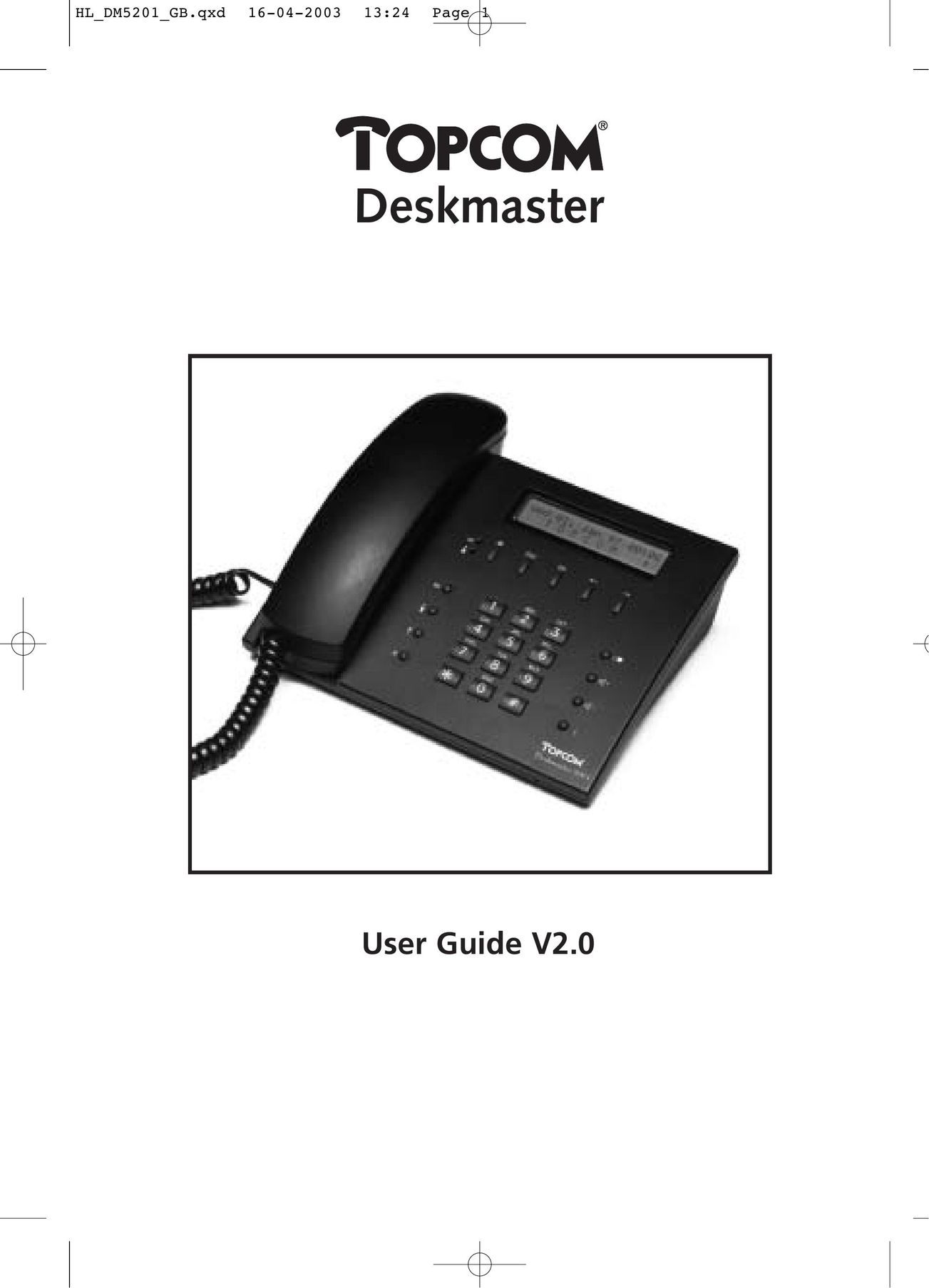 Topcom 520 Telephone User Manual