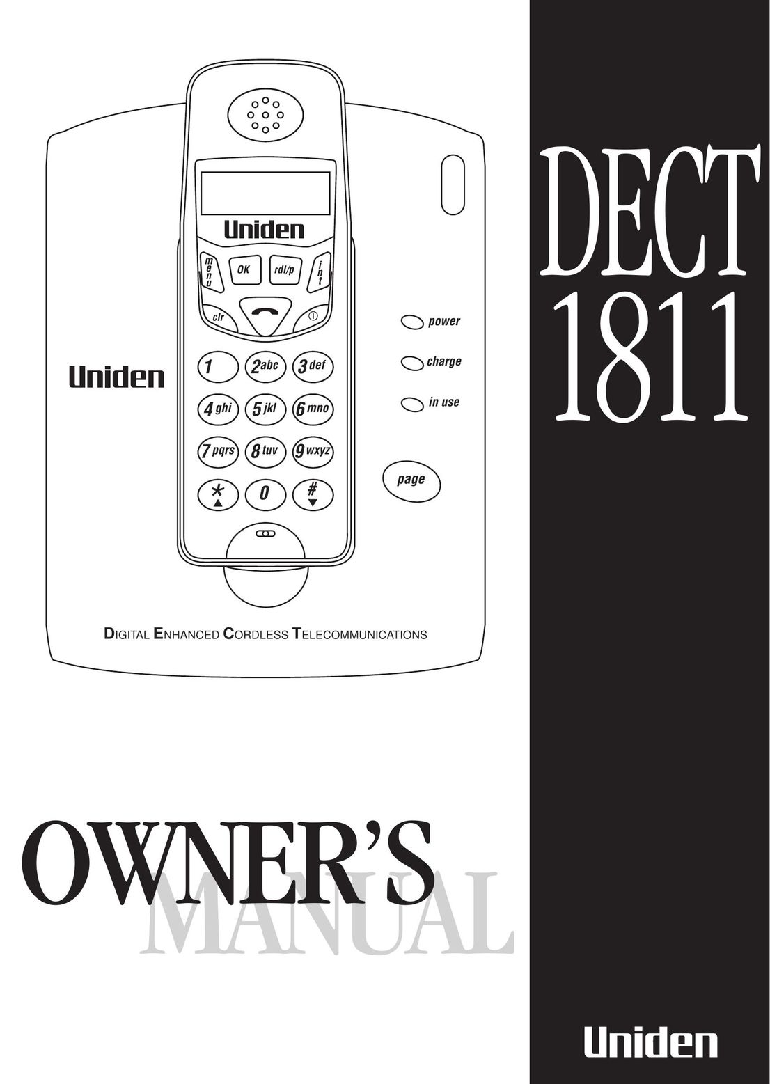 Uniden DECT 1811 Telephone User Manual