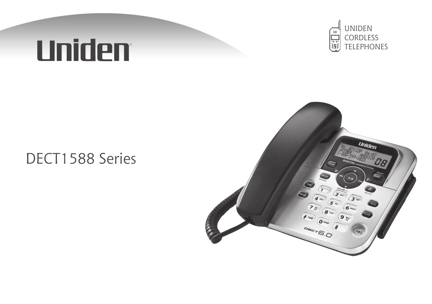 Uniden DECT1588 Telephone User Manual