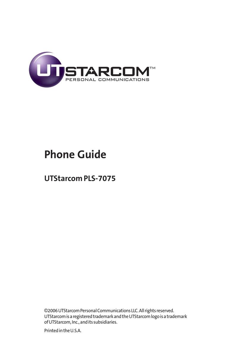 UTStarcom PPLS-7075 Telephone User Manual