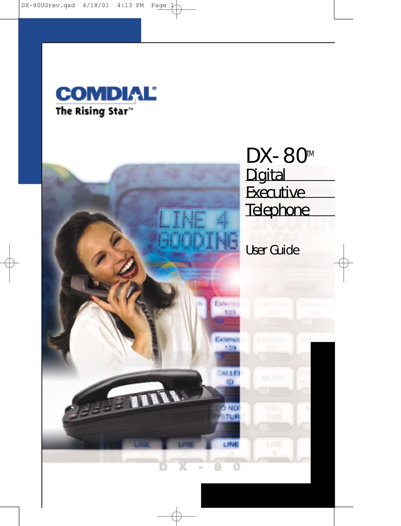 Vertical Communications DX-80TM Telephone User Manual