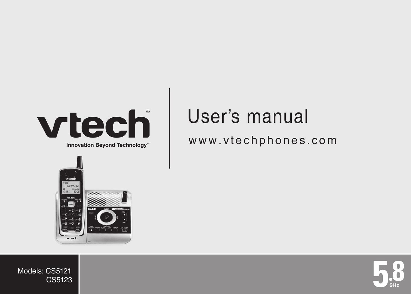 VTech CS5123 Telephone User Manual