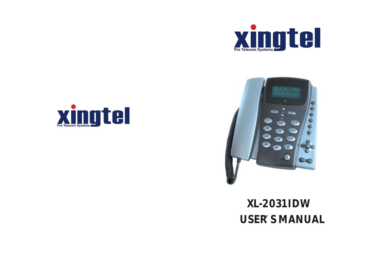 Xingtel Xiamen Electronics XL-2031IDW Telephone User Manual
