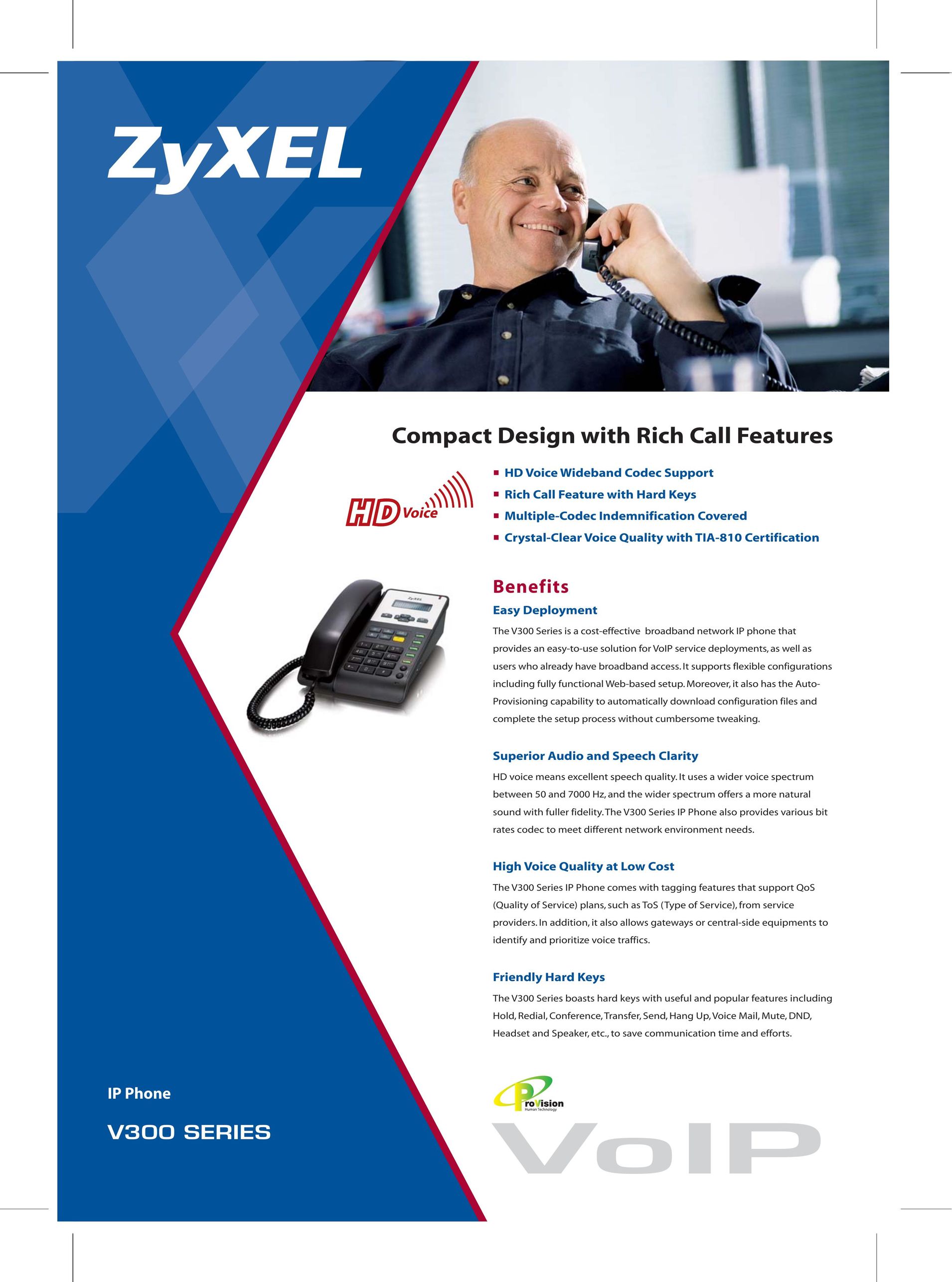 ZyXEL Communications V300 Series Telephone User Manual