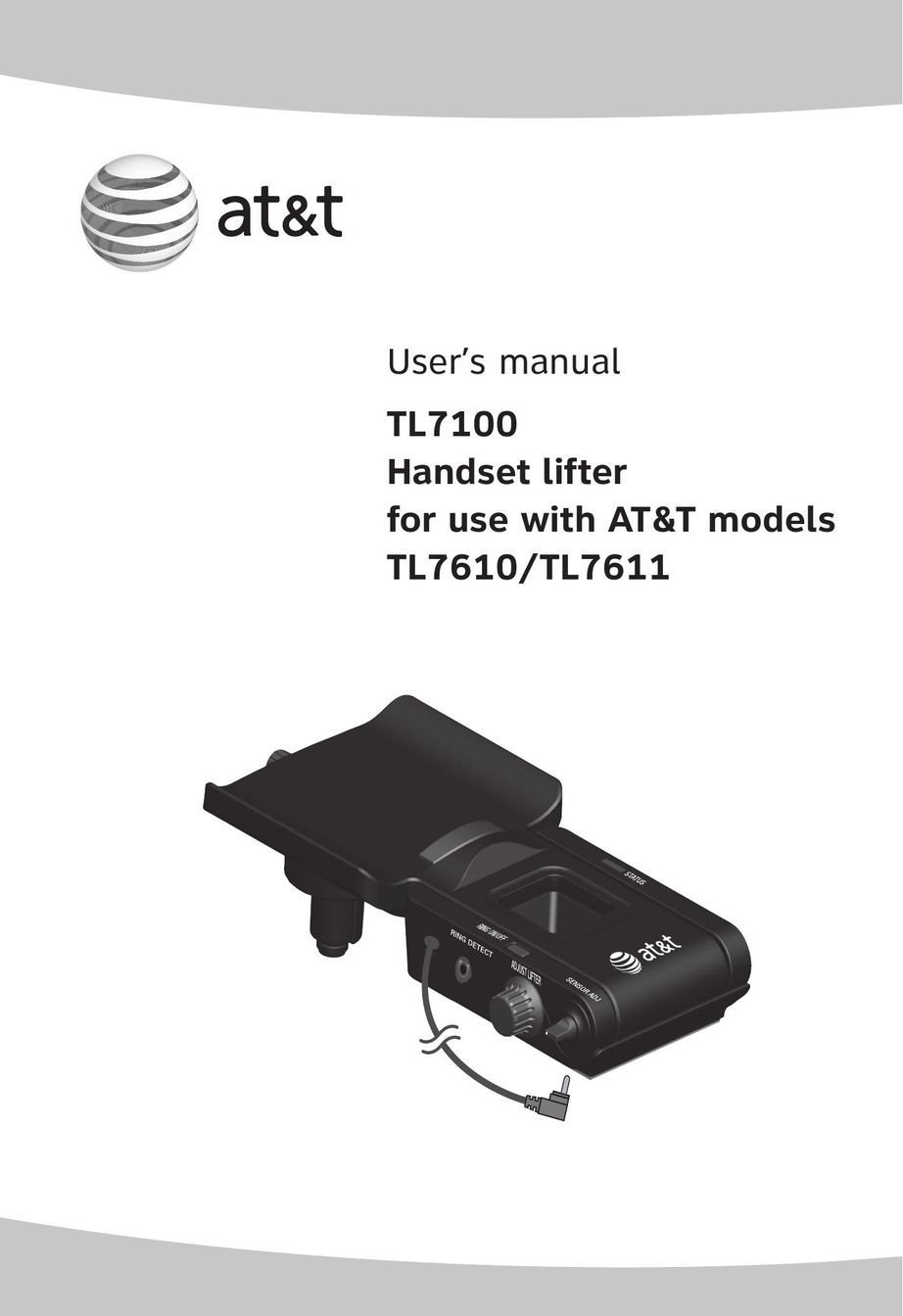 AT&T TL7100 Telephone Accessories User Manual