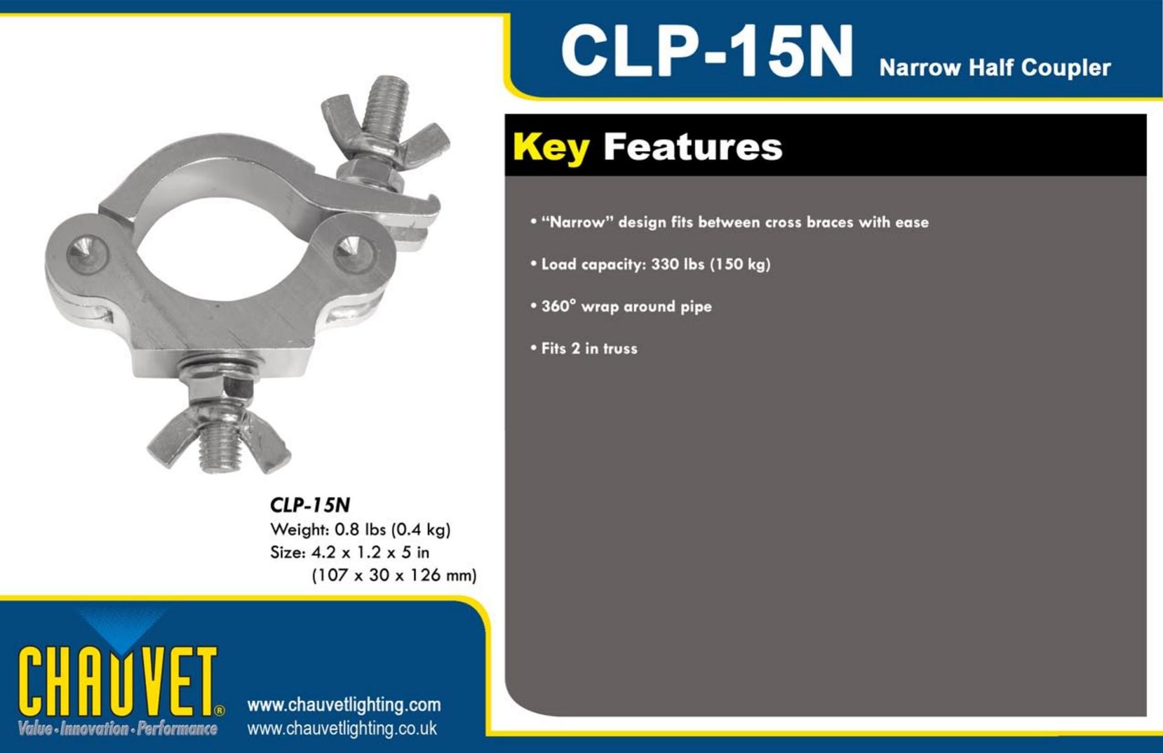 Chauvet CLP-15N Telephone Accessories User Manual