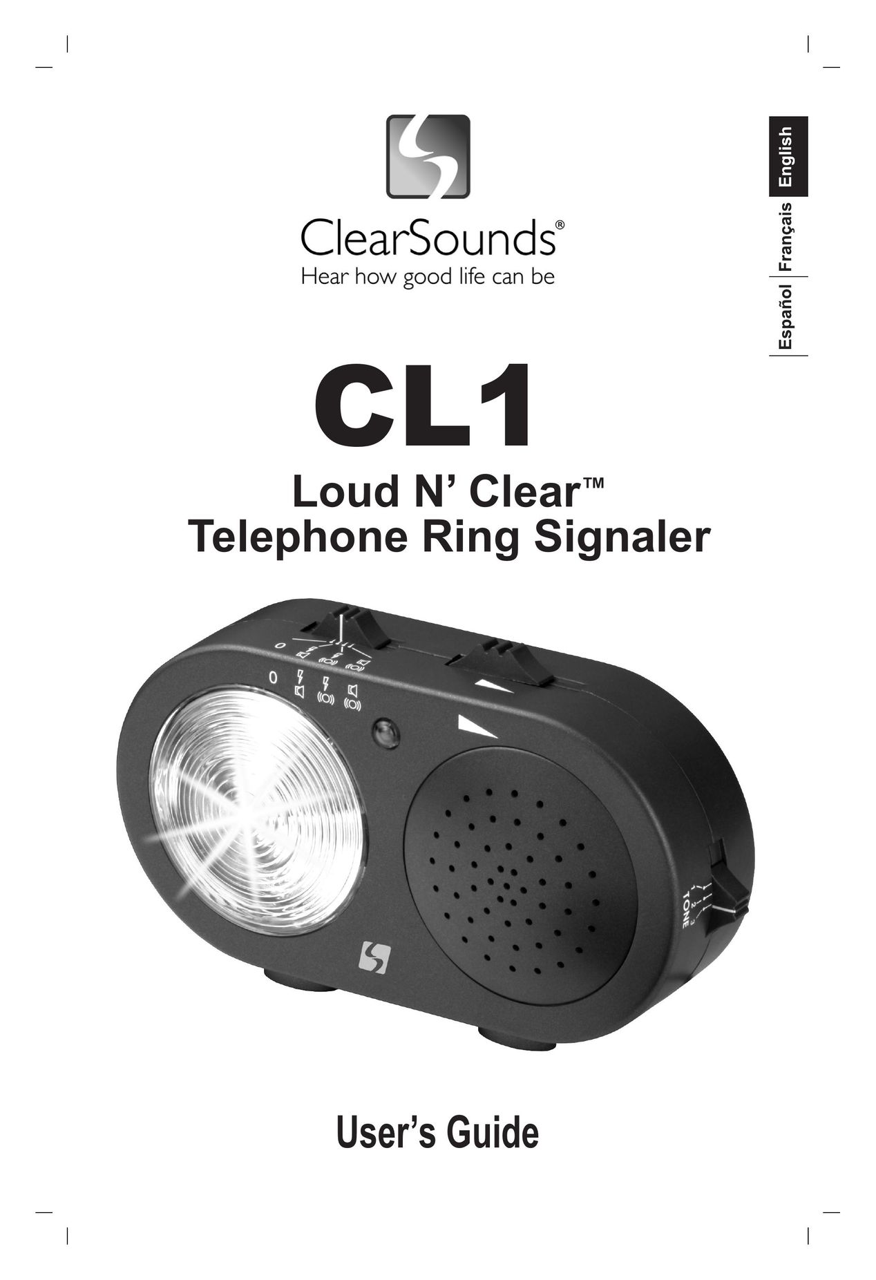 ClearSounds CL1 Telephone Accessories User Manual