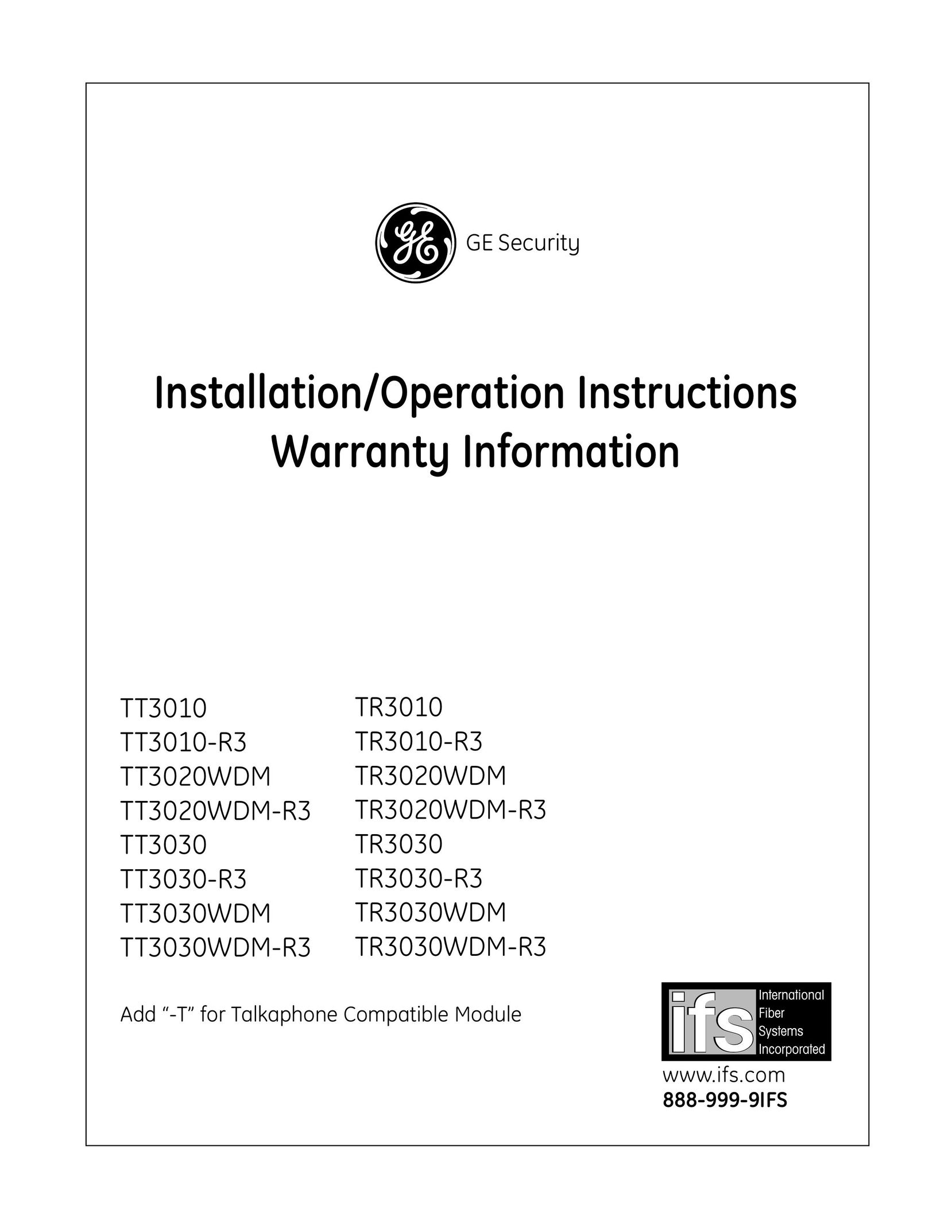GE TR3030-R3 Telephone Accessories User Manual