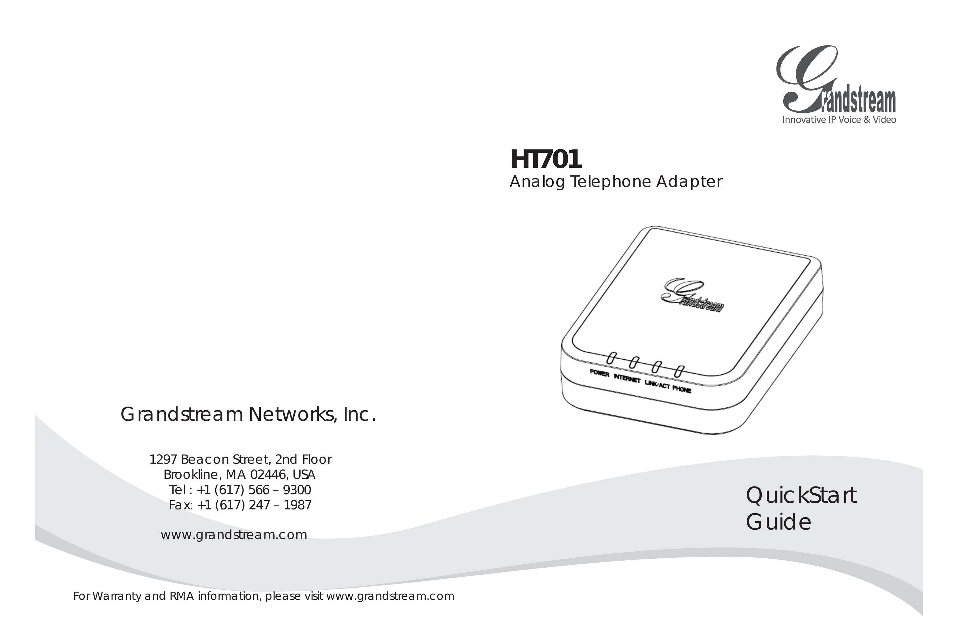 Grandstream Networks HT701 Telephone Accessories User Manual