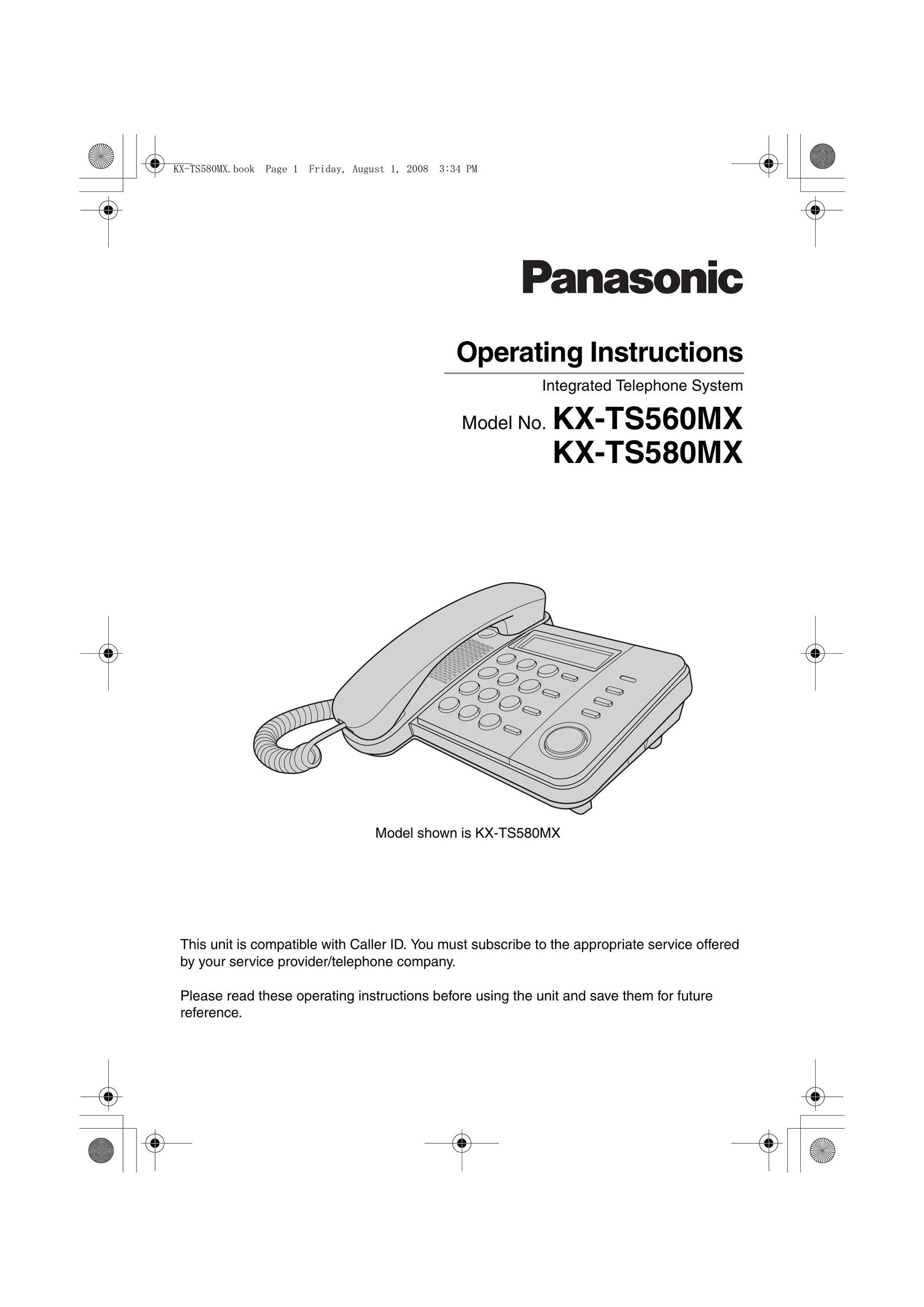 Panasonic KX-TS560MX Telephone Accessories User Manual