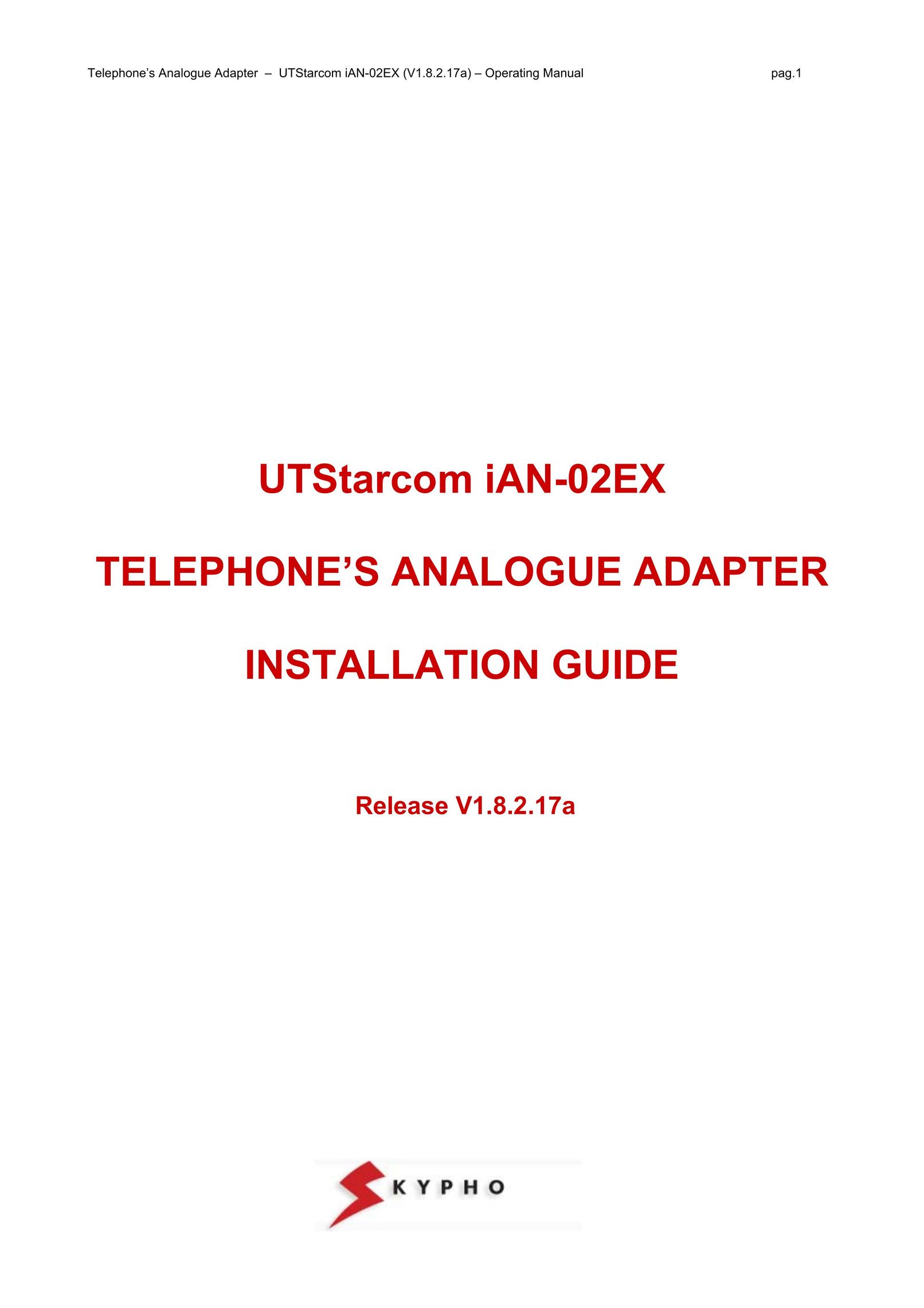 UTStarcom IAN-02EX Telephone Accessories User Manual