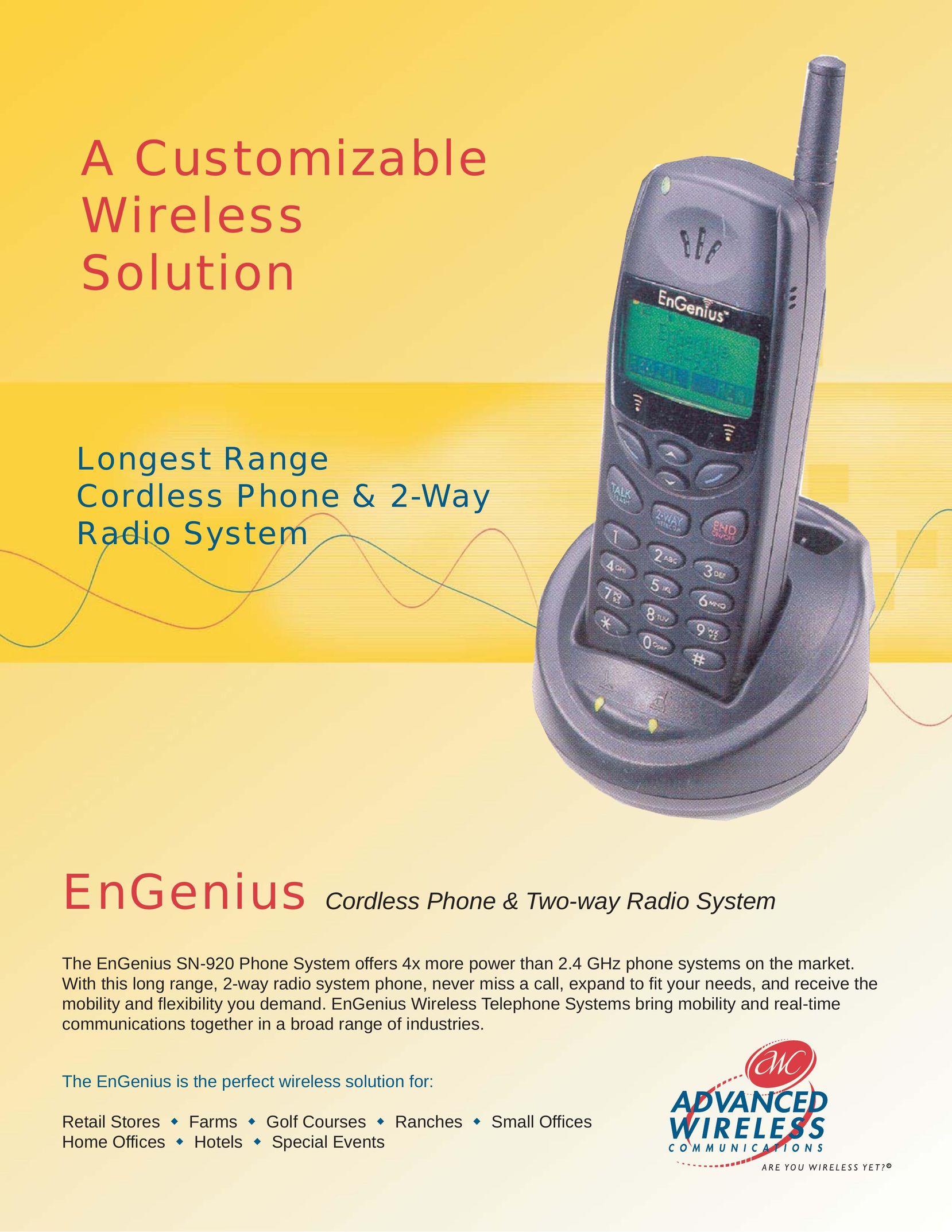 Advanced Wireless Solutions EnGenius Two-Way Radio User Manual