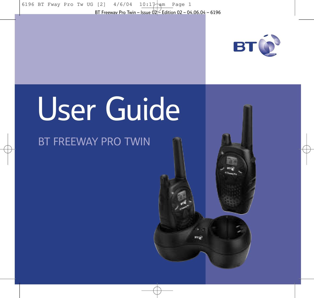 BT 6196 Two-Way Radio User Manual