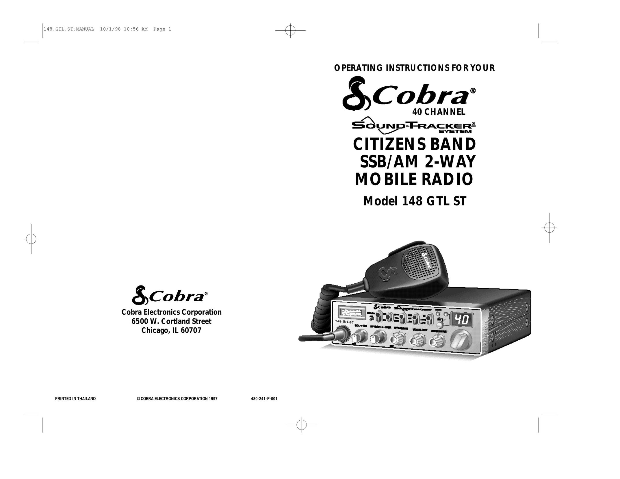 Cobra Electronics 148.GTL.ST Two-Way Radio User Manual