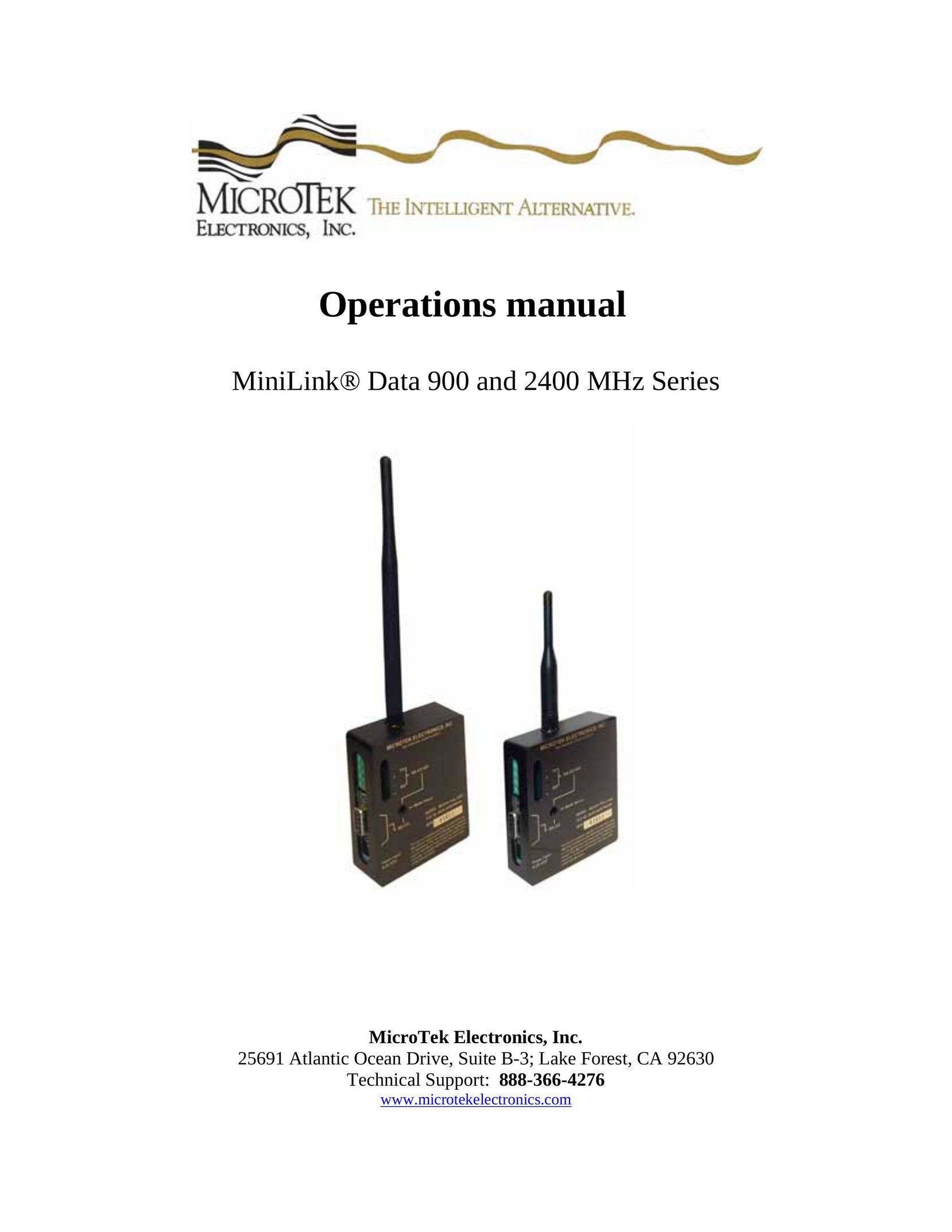 Microtek 900 MHz Series Two-Way Radio User Manual