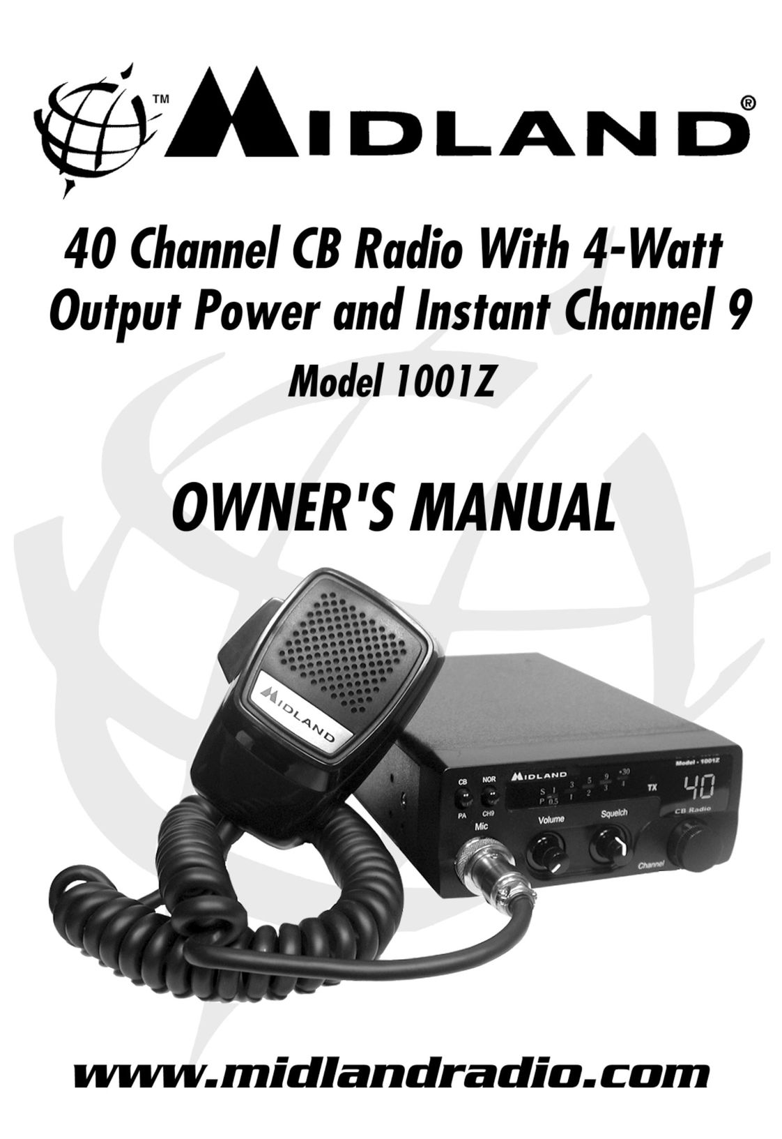 Midland Radio 1001z Two-Way Radio User Manual