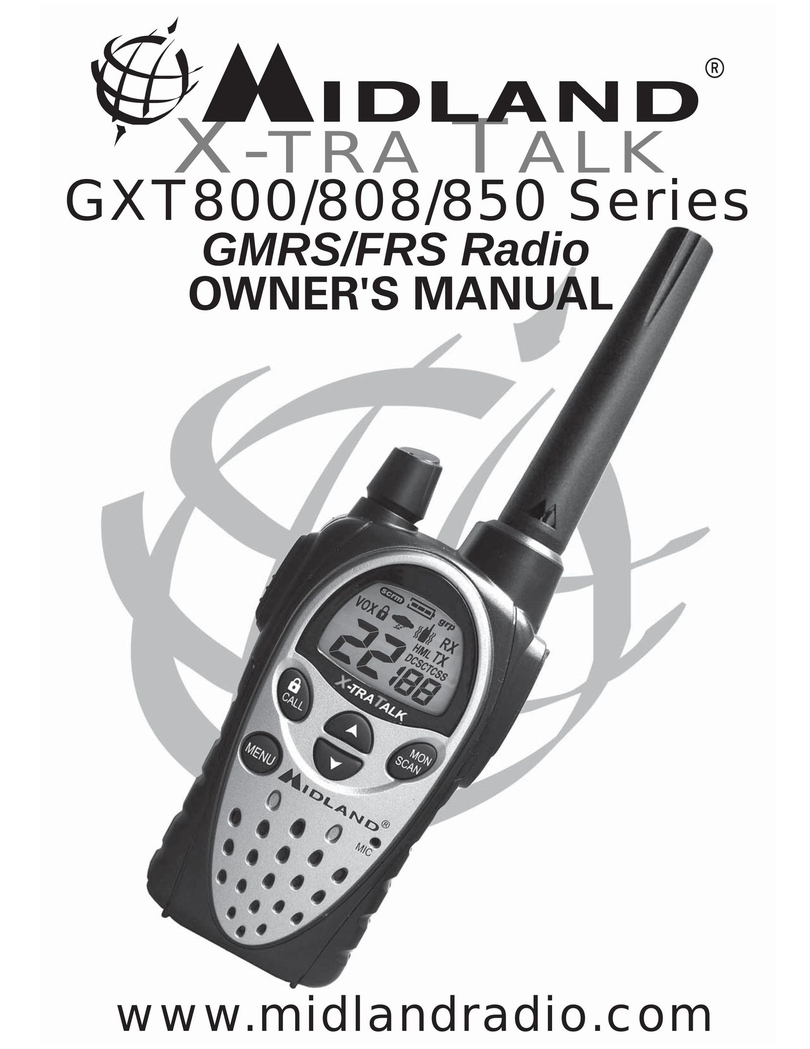 Midland Radio GXT808 Series Two-Way Radio User Manual
