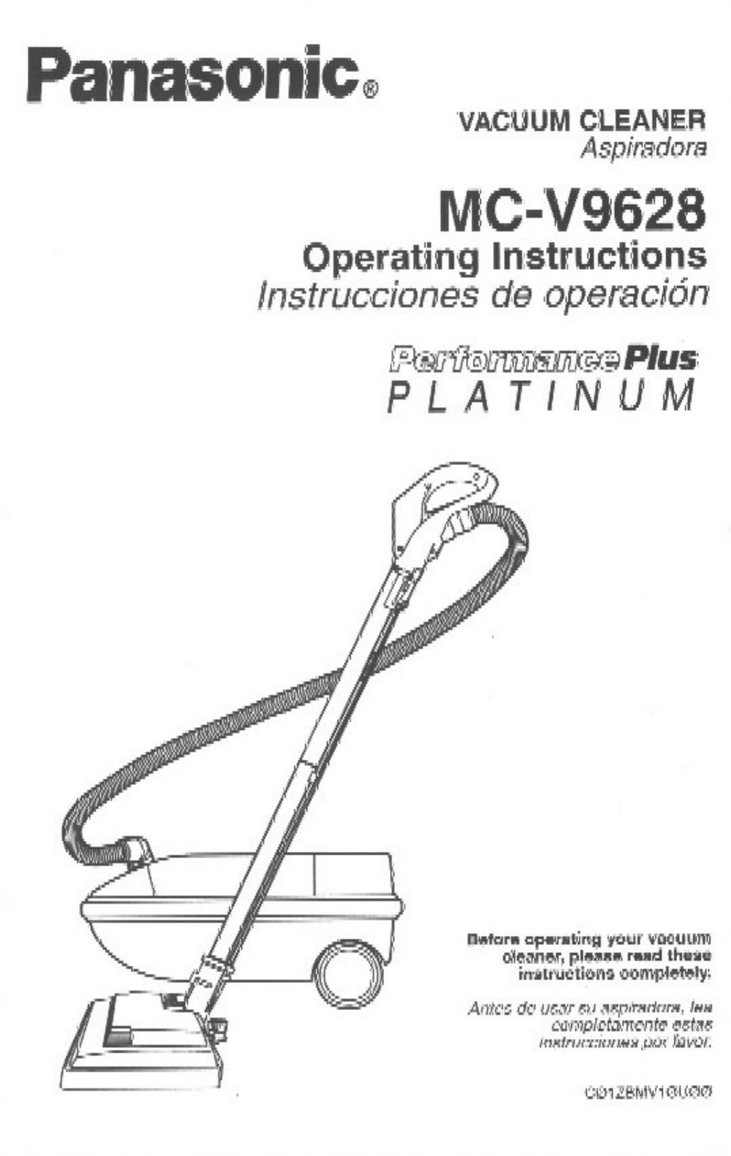 Panasonic MC-V9628 Two-Way Radio User Manual