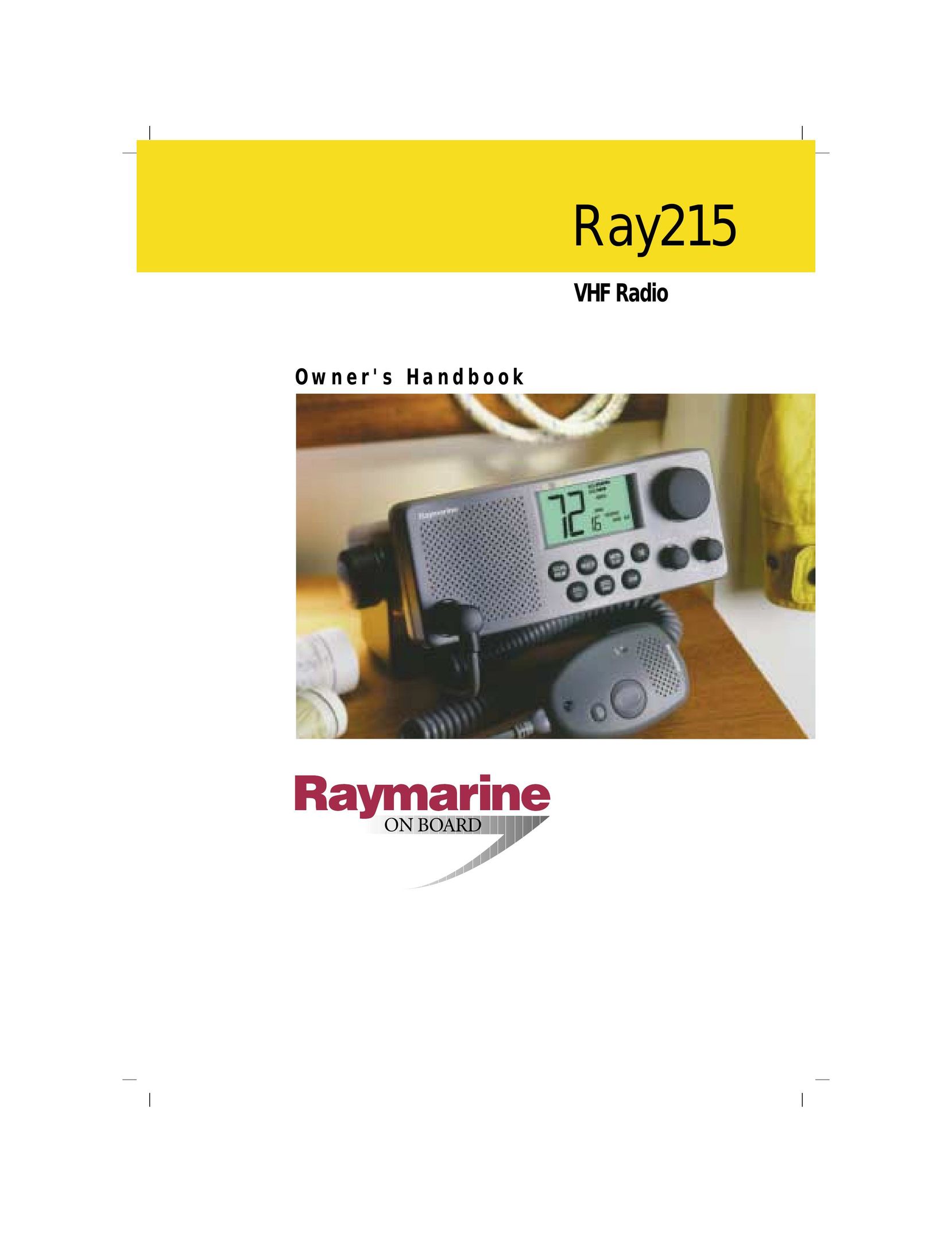 Raymarine Ray215 Two-Way Radio User Manual