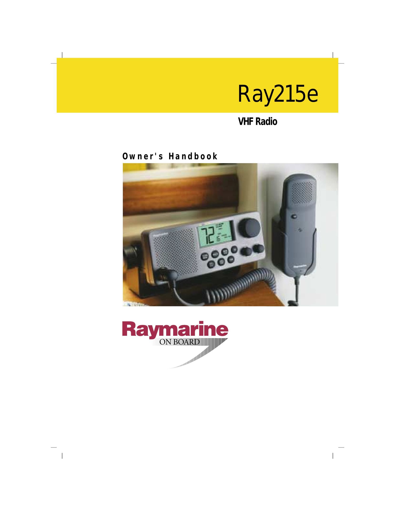 Raymarine Ray215e Two-Way Radio User Manual