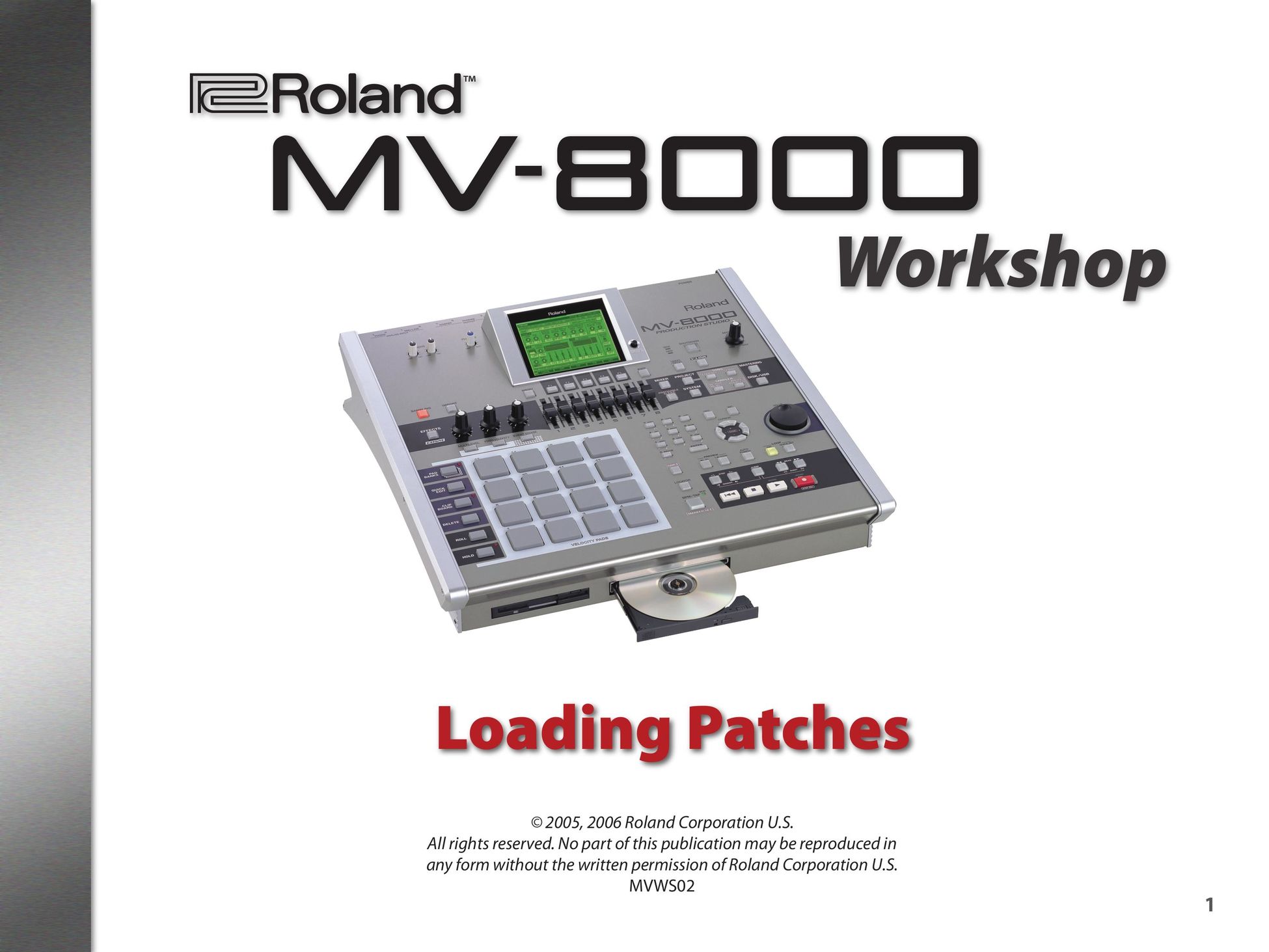 Roland MV-8000 Two-Way Radio User Manual
