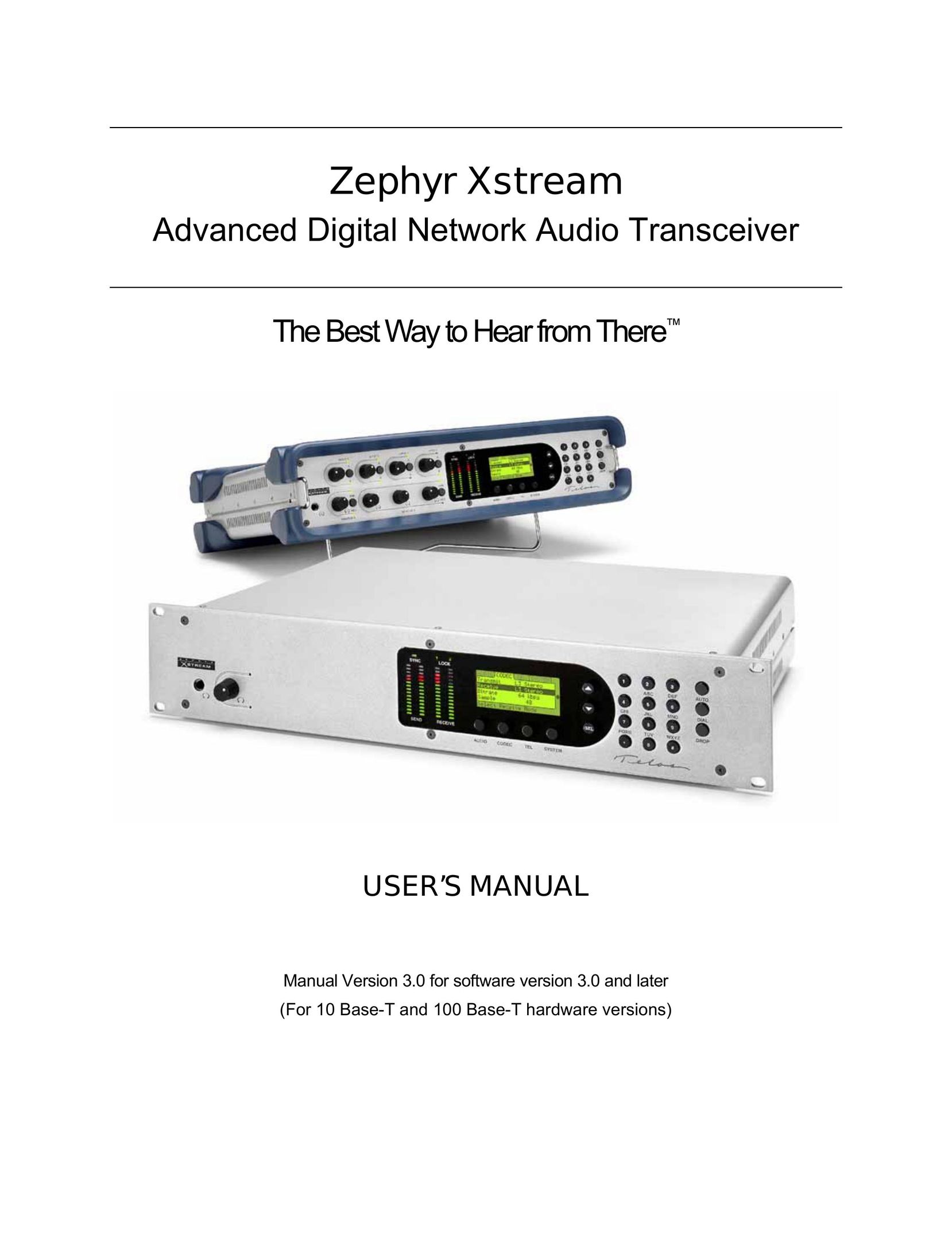 Telos Zephyr Xstream Two-Way Radio User Manual