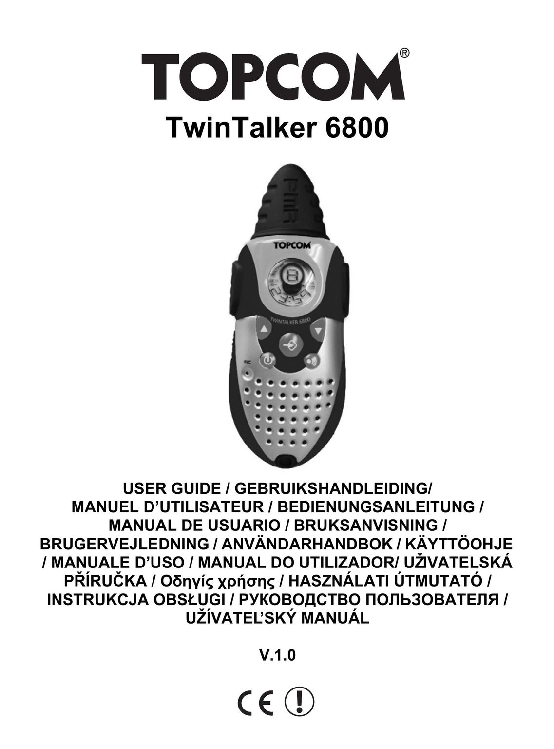 Topcom 6800 Two-Way Radio User Manual