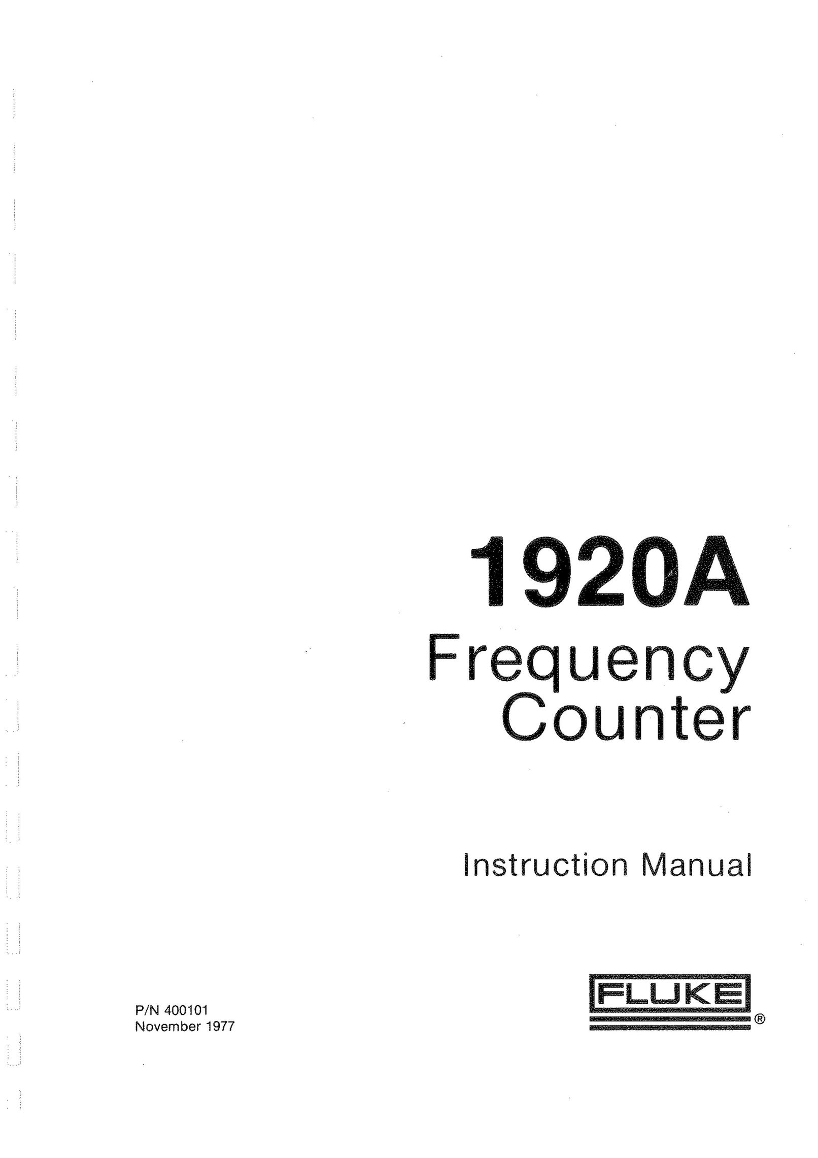 Fluke 1920A Wireless Office Headset User Manual