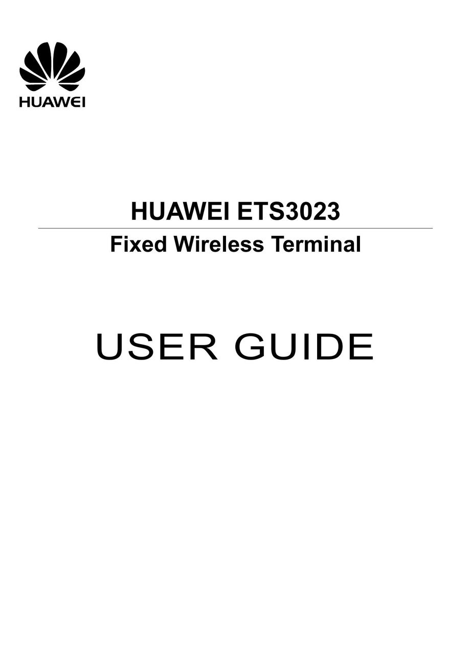 Huawei ETS3023 Wireless Office Headset User Manual