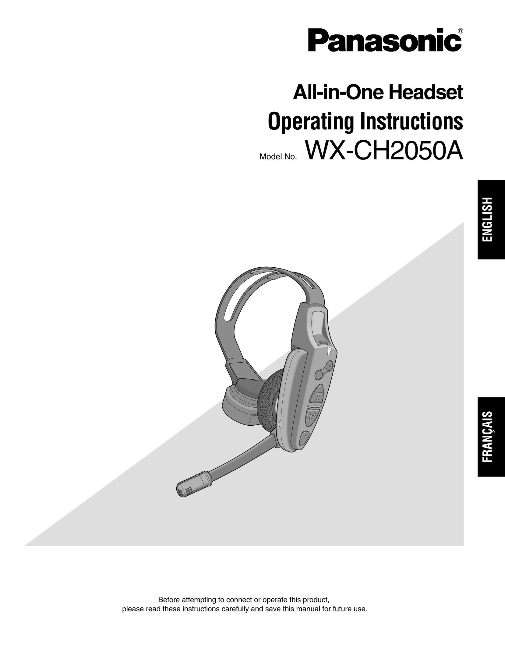 Panasonic WX-CH2050A Wireless Office Headset User Manual