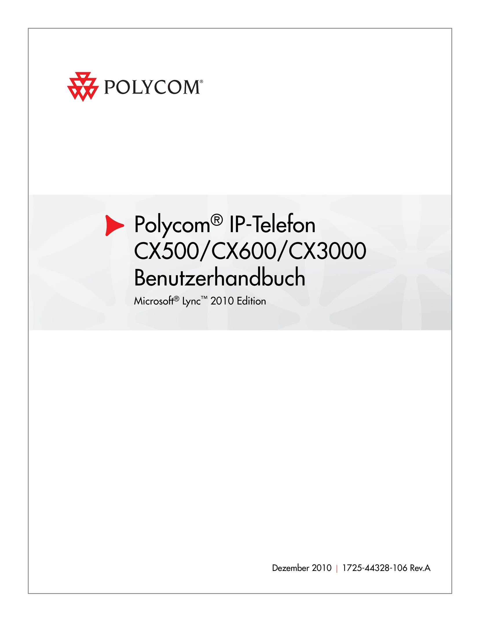 Polycom CX500 Wireless Office Headset User Manual