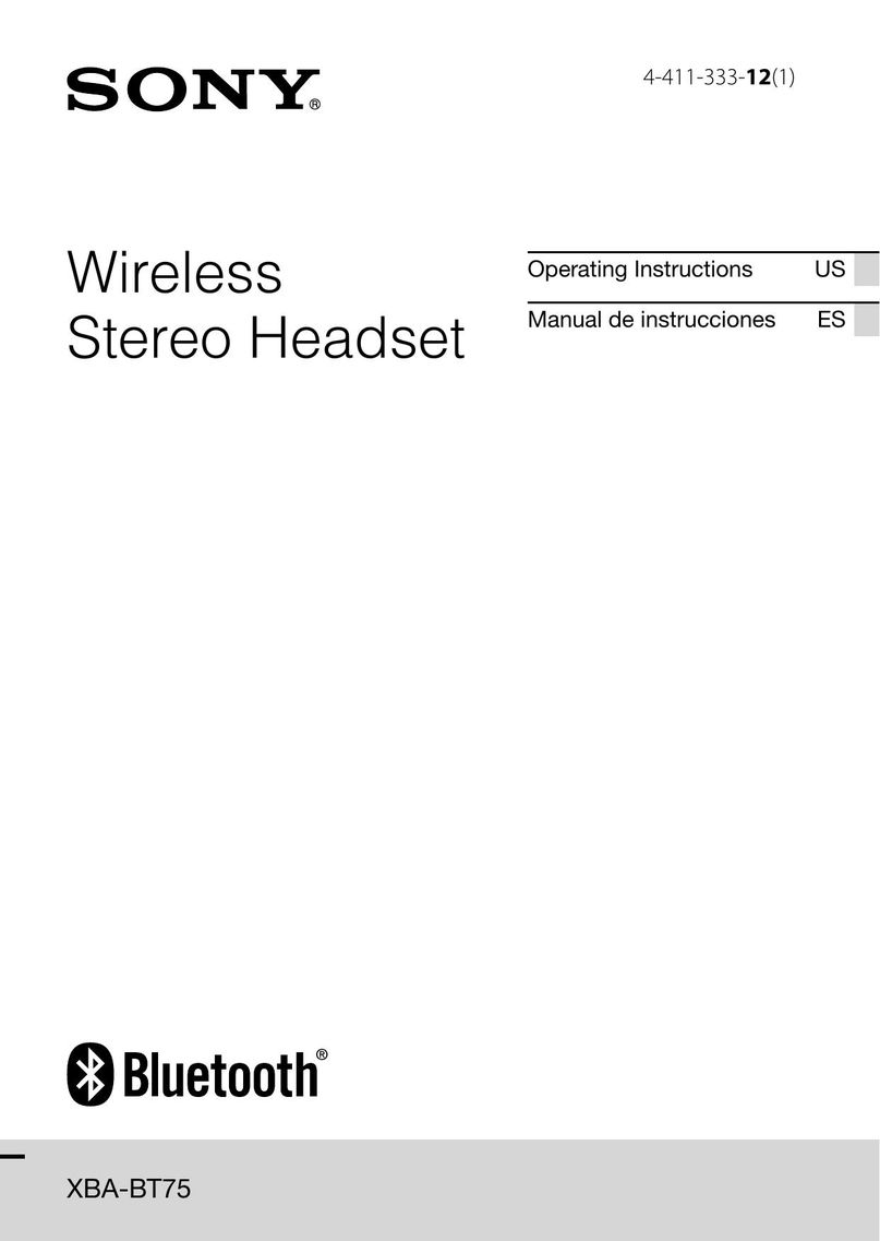 Sony XBA-BT75 Wireless Office Headset User Manual