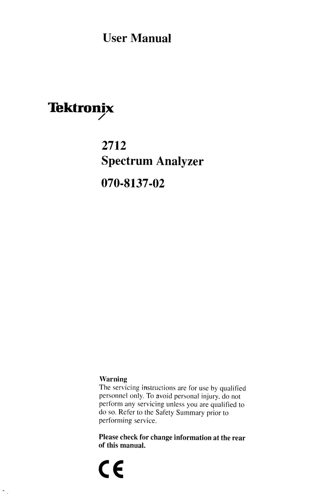 Tektronix 2712 Wireless Office Headset User Manual