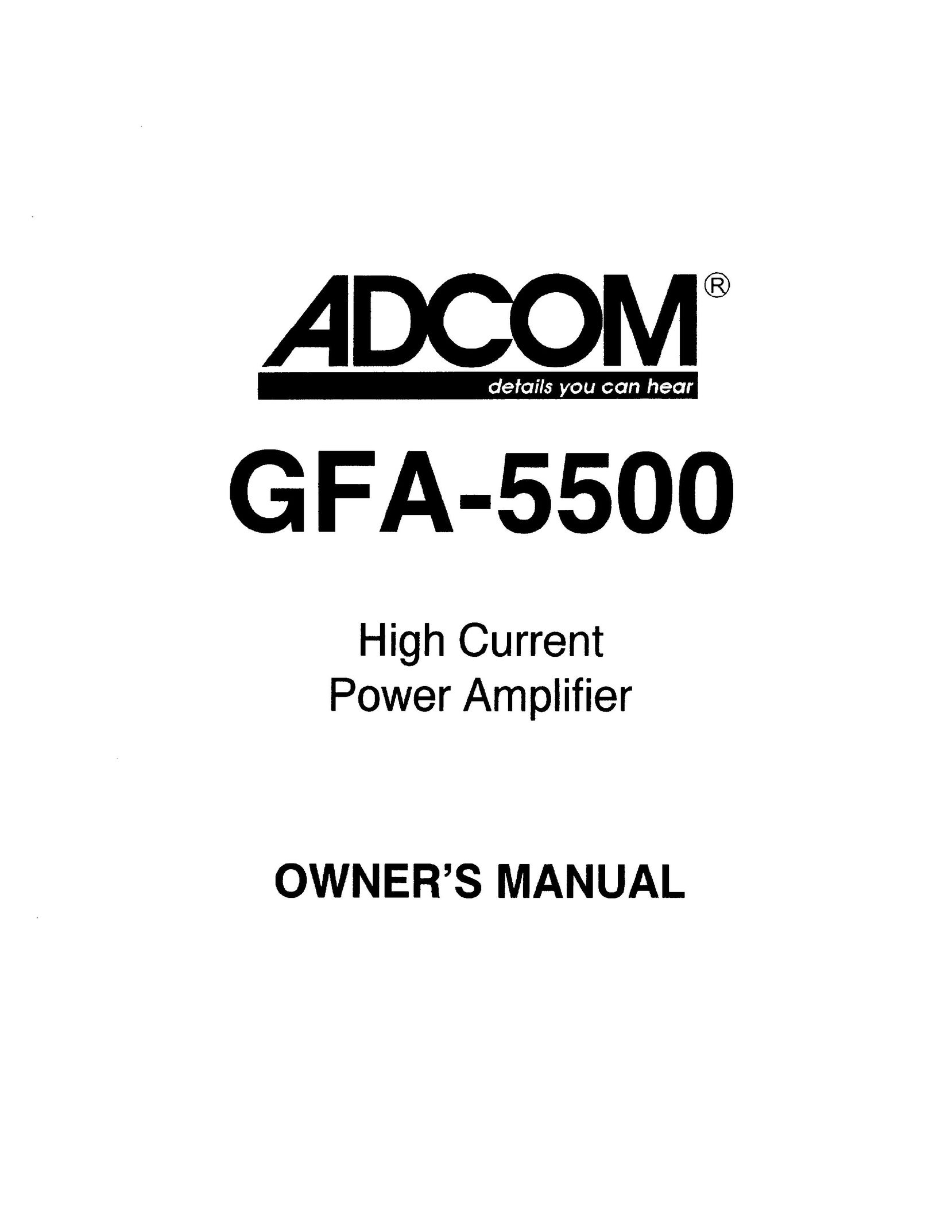 Adcom GFA-5500 All in One Printer User Manual