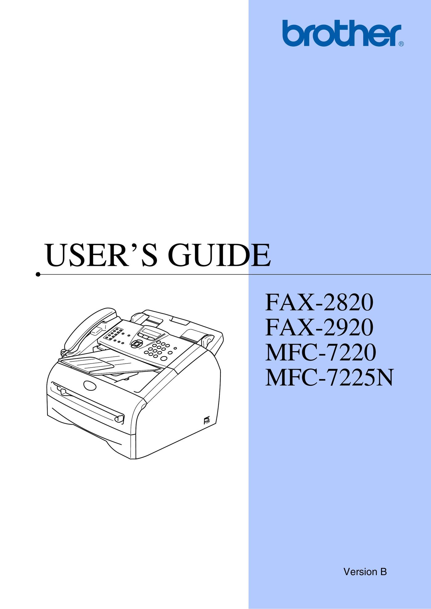 Brother 2820 All in One Printer User Manual
