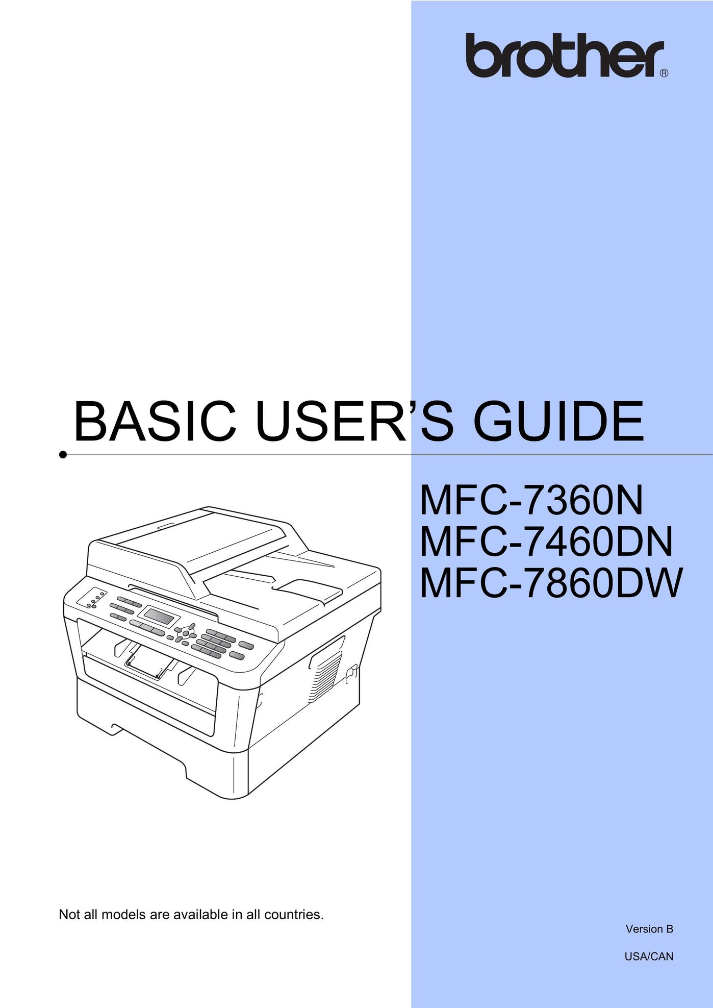 Brother 7360N All in One Printer User Manual