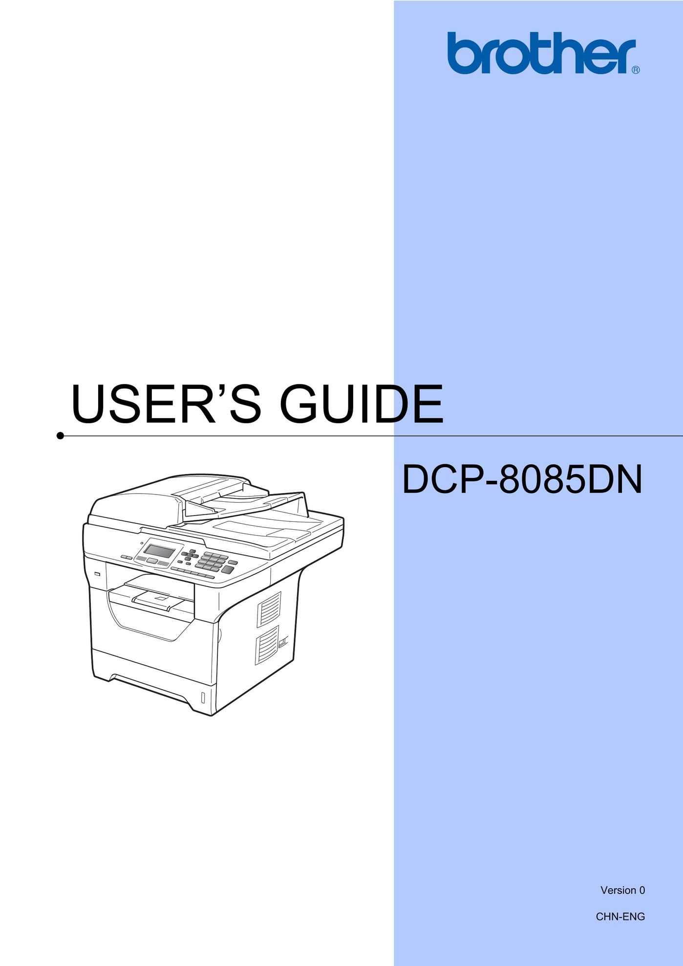 Brother 8085DN All in One Printer User Manual