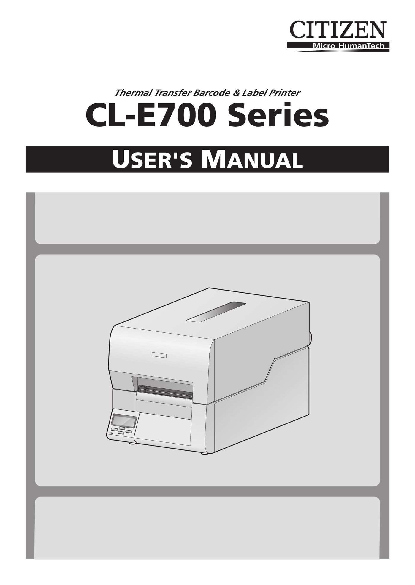 Citizen CL-E700 Series All in One Printer User Manual