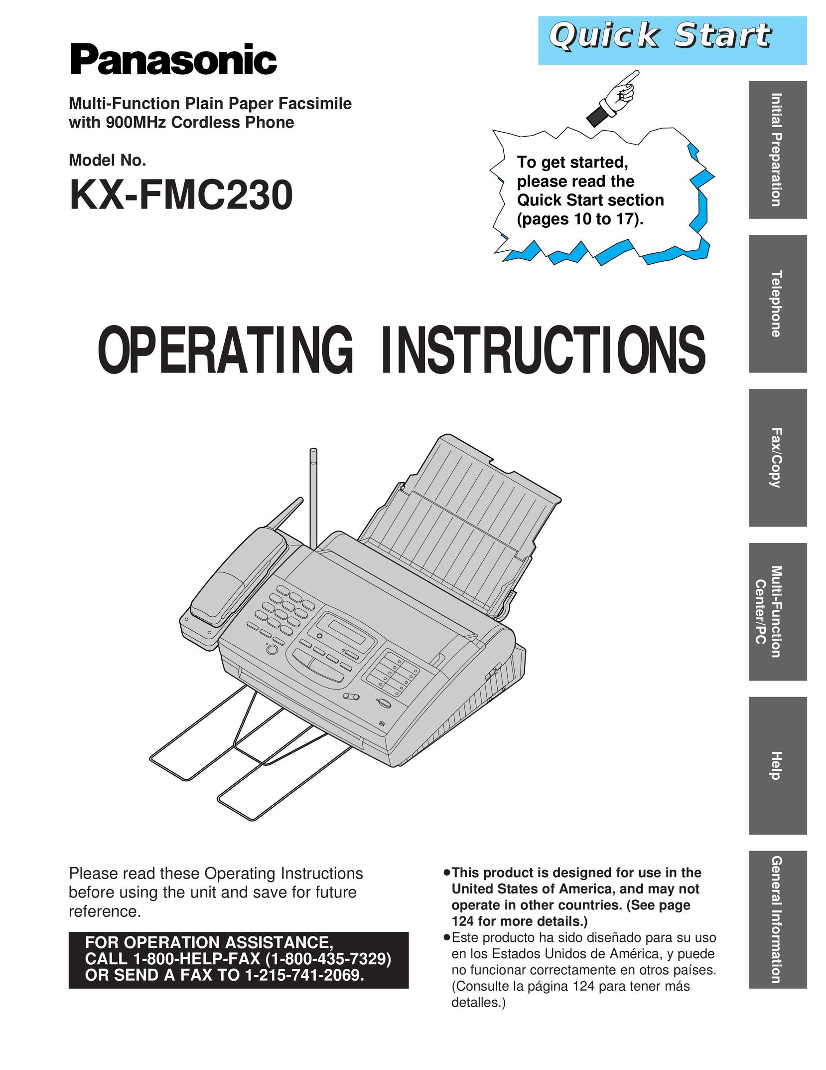 CK Electric Part KX-FMC230 All in One Printer User Manual
