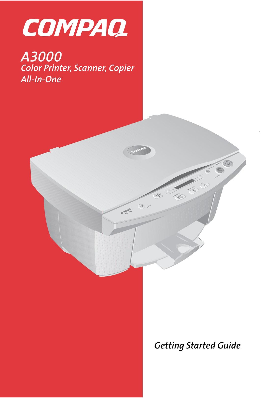 Compaq A3000 All in One Printer User Manual