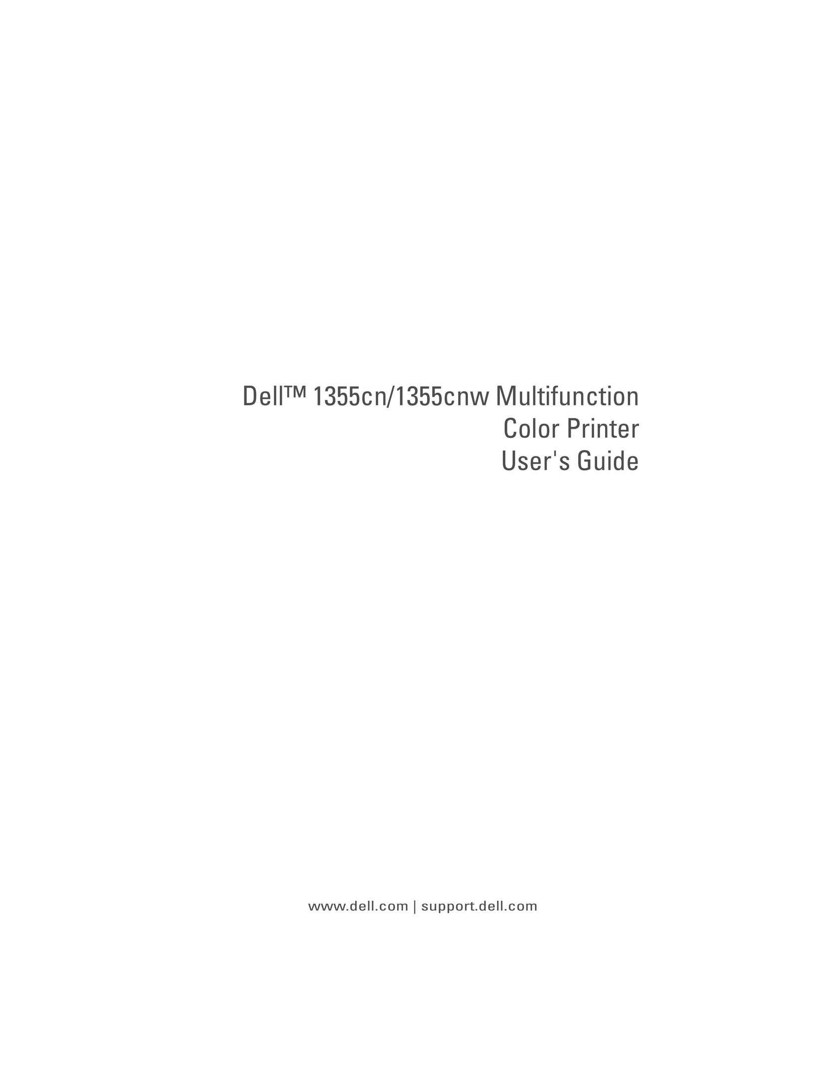 Dell 1355CN All in One Printer User Manual
