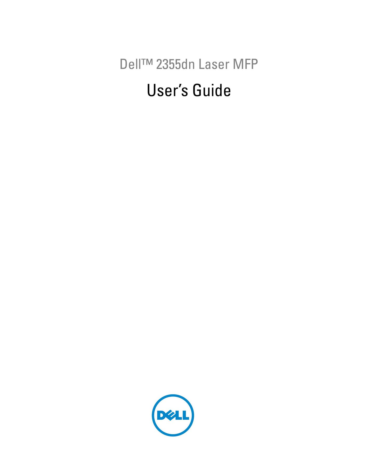 Dell 2355dn All in One Printer User Manual
