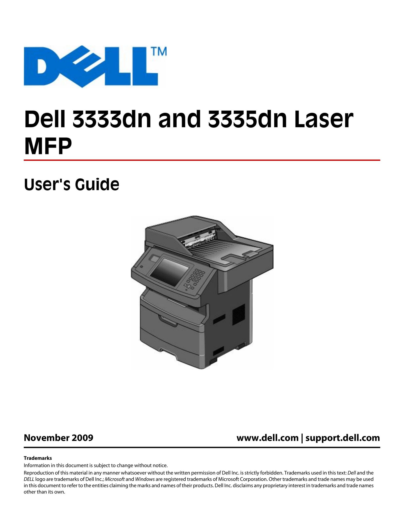 Dell 3333dn All in One Printer User Manual