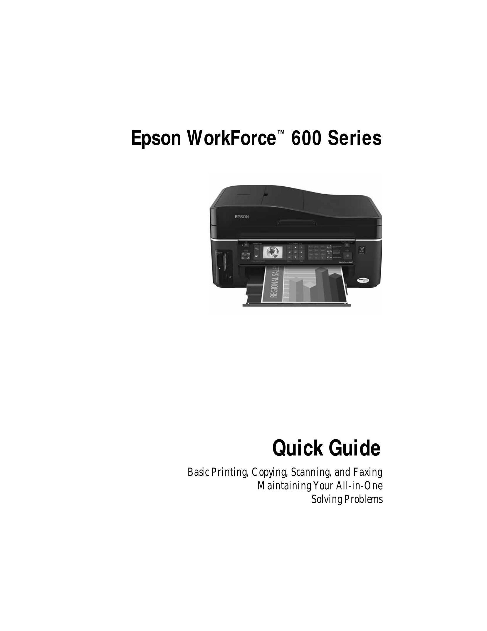 Epson 600 Series All in One Printer User Manual