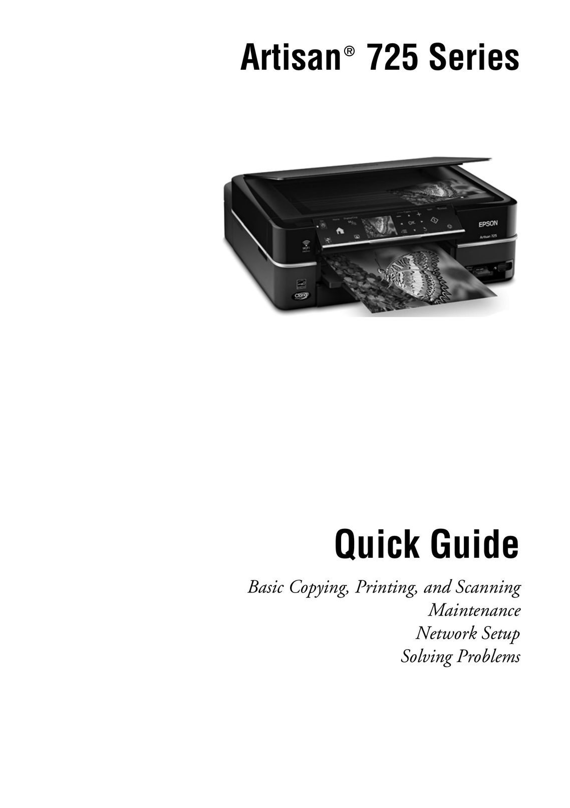 Garmin 725 All in One Printer User Manual