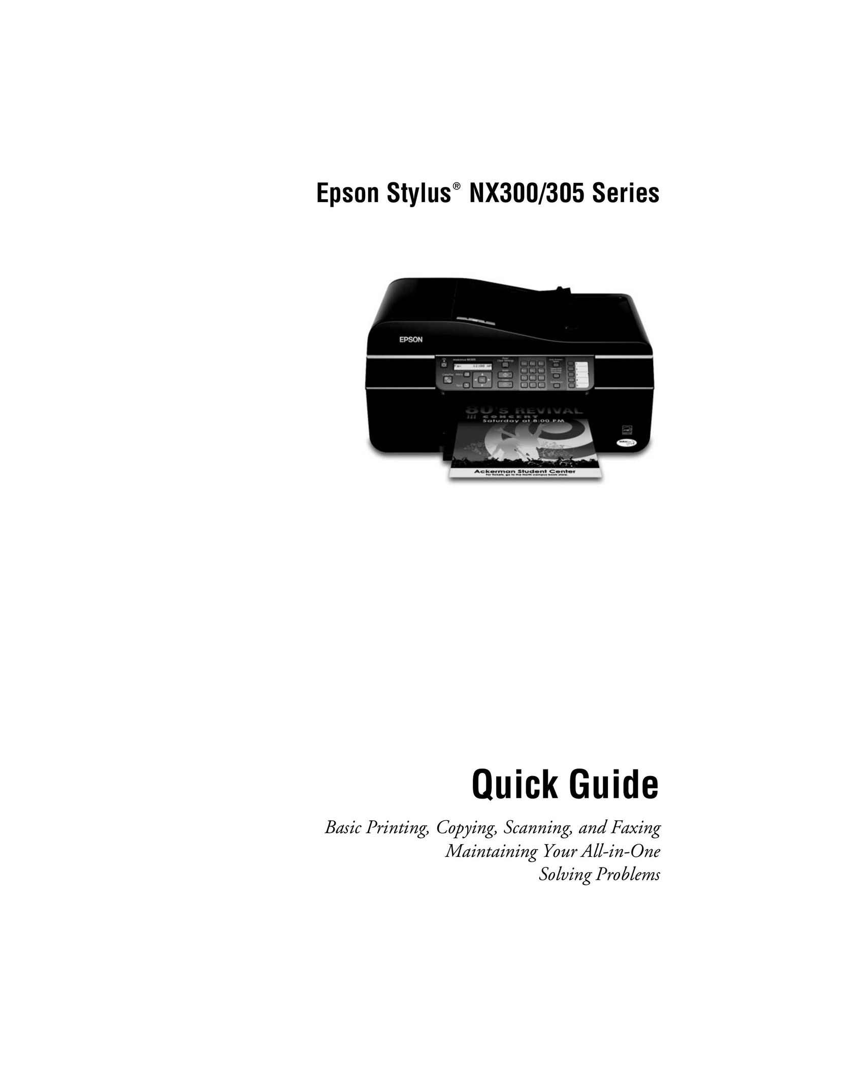 Garmin NX300 All in One Printer User Manual