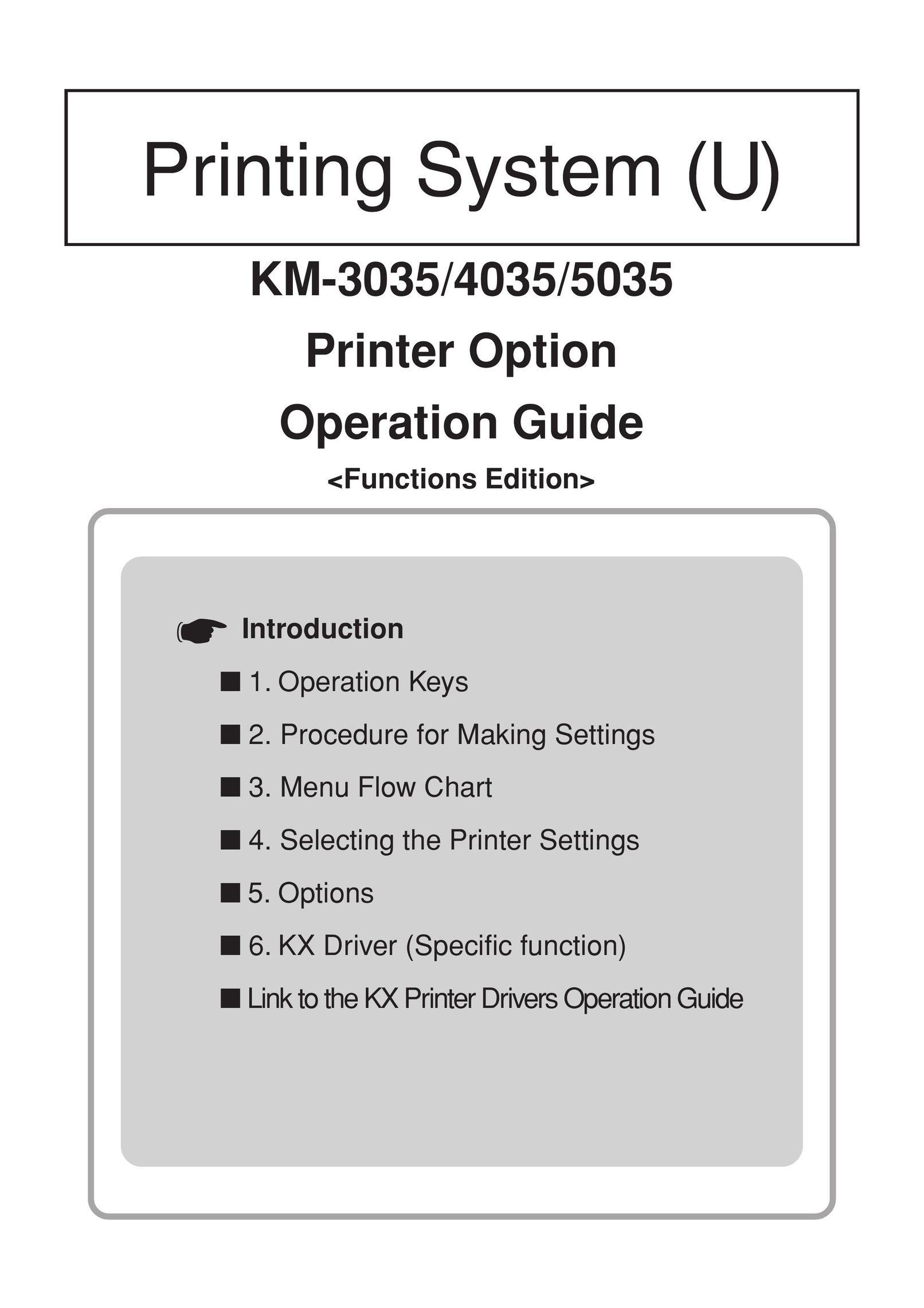 Kyocera 4035 All in One Printer User Manual