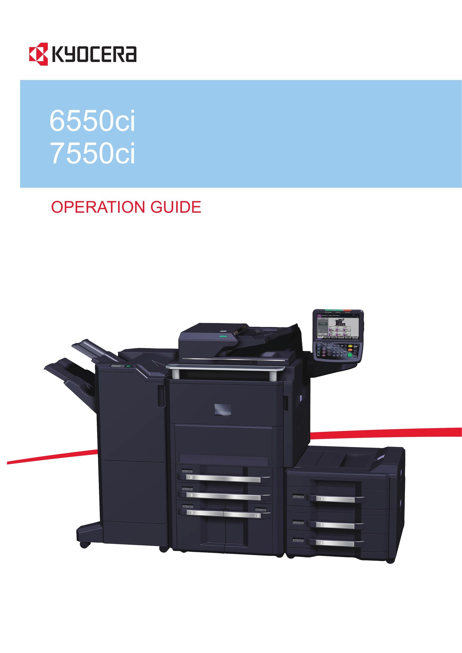 Kyocera 6550ci All in One Printer User Manual