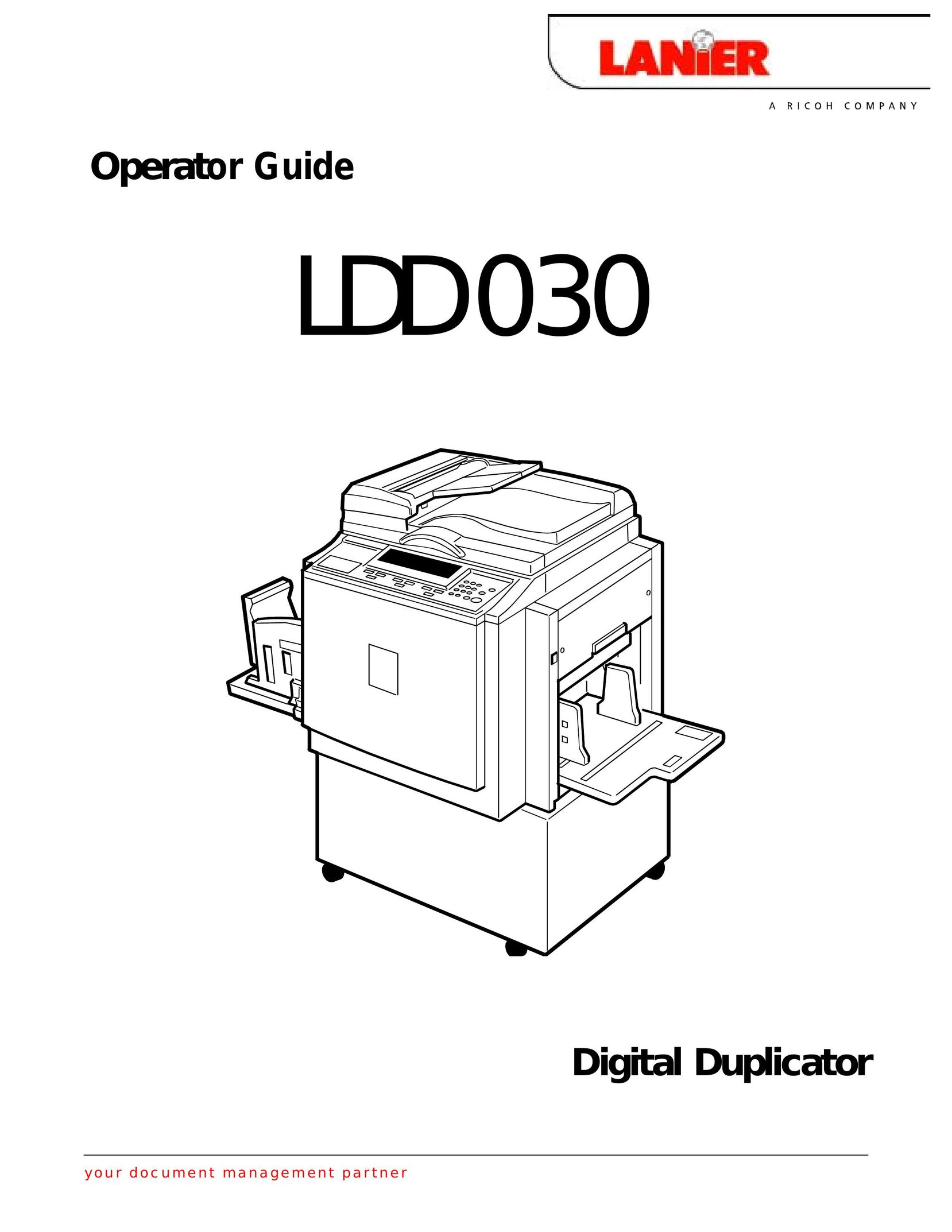 Lanier LDD030 All in One Printer User Manual