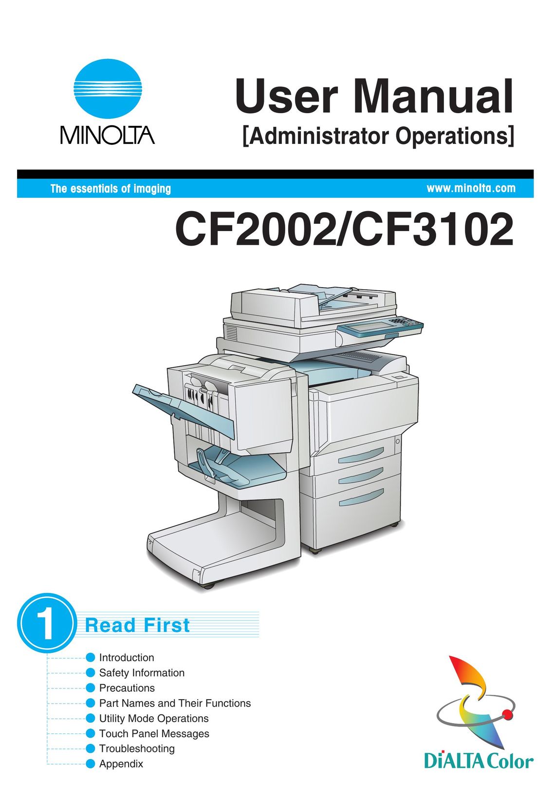 Minolta CF2002 All in One Printer User Manual